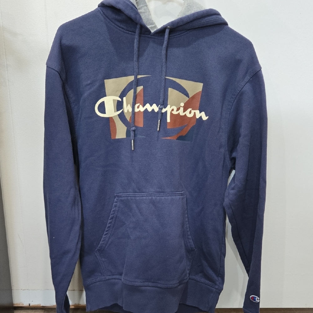 Blue Champion Hoodie Size Medium
